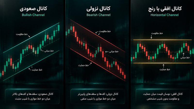 انواع کانال قیمتی در تحلیل تکنیکال